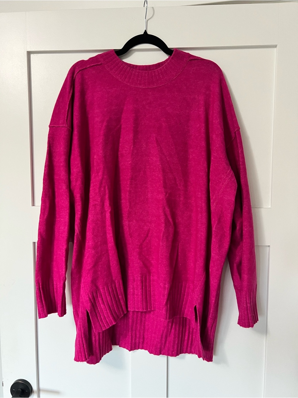 Free People Pink Pheobe Pullover Sweater